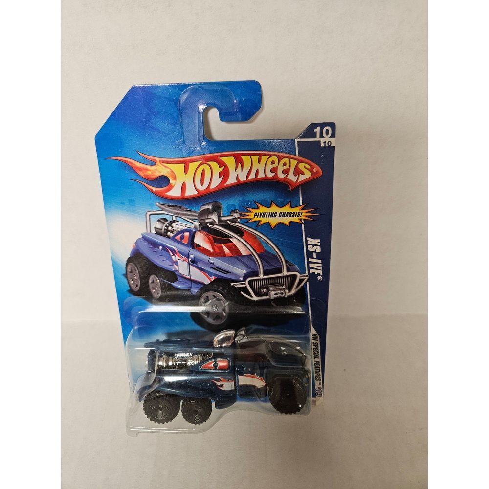 2009 Hot Wheels #96 HW Special Features 10/10 XS-IVE Blue Variant‎